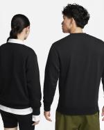 Nike Pullover Crew Club Cotton French Terry Black Sports Sweatshirt
