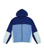 Full Zip Hooded Sweatshirt Sports Jacket Champion Color Block HD FZ Cotton Men\'s Blue