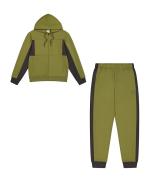  Tuta Intera Completa Tracksuit UOMO Champion Core Verde Cotone felpato 