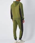 Tuta Intera Completa Tracksuit UOMO Champion Core Verde Cotone felpato 