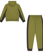  Tuta Intera Completa Tracksuit UOMO Champion Core Verde Cotone felpato 