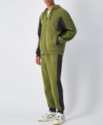  Tuta Intera Completa Tracksuit UOMO Champion Core Verde Cotone felpato 