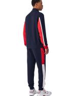  Tuta Intera Completa UOMO Champion Color Block Blu Rosso Cotone felpato