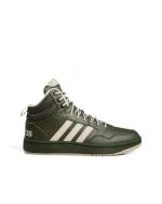  Scarpe Sneakers UOMO Adidas HOOPS 3.0 Mid Winter Verde Sportswear 