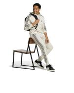  Felpa Cappuccio Hoodie UOMO Adidas Essentials Fleece 3 stripes Bianco Avorio 