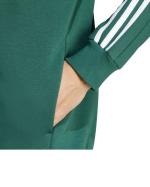  Giacca Sportiva Felpa cappuccio UOMO Adidas Verde 3 Stripes Fleece HD FZ Cotone 