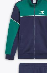  Tuta Intera Completa UOMO Diadora FZ Core Basic Verde Cotone felpato 