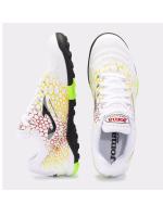  Scarpe Calcio Calcetto Joma Maxima 2442 Print Turf Trainers Bianco Giallo 