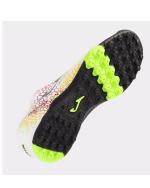  Scarpe Calcio Calcetto Joma Maxima 2442 Print Turf Trainers Bianco Giallo 