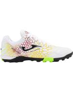  Scarpe Calcio Calcetto Joma Maxima 2442 Print Turf Trainers Bianco Giallo 