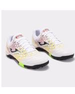  Scarpe Calcio Calcetto Joma Maxima 2442 Print Turf Trainers Bianco Giallo 