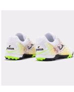  Scarpe Calcio Calcetto Joma Maxima 2442 Print Turf Trainers Bianco Giallo 