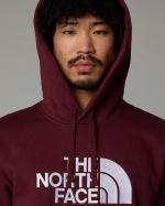  Felpa Cappuccio Hoodie UOMO The North Face M DREW PEAK Pullover HD Amaranto 