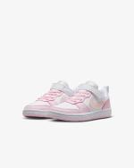 Sports Shoes Sneakers Nike Court Borough Low Recraft KIDS UNISEX White Pink
