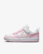 Sports Shoes Sneakers Nike Court Borough Low Recraft KIDS UNISEX White Pink