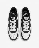 Sportschuhe Sneakers Court Vision Low Herren Schwarz Weiß