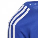 T-shirt maglia Ragazzi Unisex Adidas Grigio Blu Tiberio 3-Stripes CB Junior 