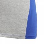  T-shirt maglia Ragazzi Unisex Adidas Grigio Blu Tiberio 3-Stripes CB Junior 