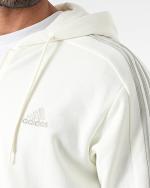  Giacca sportiva felpa cappuccio UOMO Adidas Off White 3 Stripes HD FZ 