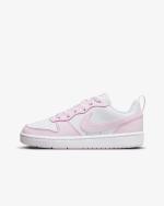 Sports Shoes Sneakers Nike COURT BOROUGH LOW Boy Women White Pink