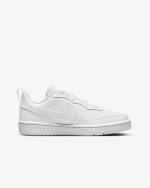  Scarpe Sneakers Donna Bambino ragazzo Nike COURT BOROUGH LOW Total White 