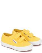 Sports shoes sneakers Superga 2750-COTJSTRAP CLASSIC Canvas Yellow Felt strap