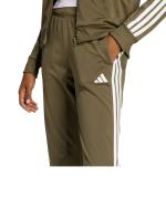 Sport Full Tracksuit Adidas WOMENS 3-Stripes Polyester Olive Green