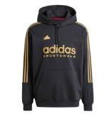  Felpa Cappuccio Hoodie UOMO Adidas House of Tiro Nations Pack Nero Giallo
