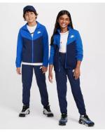  Tuta Intera Completa Ragazzi Unisex Nike K NSW POLY FZ HBR Blu 