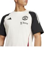 Jersey T-Shirt Leisure Training MUFC Manchester United Adidas Cotton Tiro 24 Tee White 2025