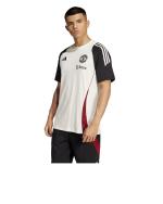 Jersey T-Shirt Leisure Training MUFC Manchester United Adidas Cotton Tiro 24 Tee White 2025