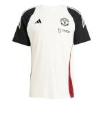 Jersey T-Shirt Leisure Training MUFC Manchester United Adidas Cotton Tiro 24 Tee White 2025