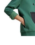  Felpa Sportiva pullover UOMO Adidas City Escape Fleece Crew Verde Bottiglia 