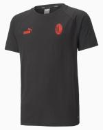  Ac Milan Puma T-shirt maglia maglietta 2022 23 Ragazzo Nero Casuals 