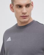 Adidas Entrada 22 Crew Pullover Sports Sweatshirt Cotton Crewneck Fleece Men Grey