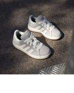  Scarpe Sneakers Bambini Unisex Adidas Grand Court 00s K Grigio 