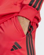  Tuta Intera Completa UOMO Adidas Basic 3-S Tricot Rosso Poliestere Con Tasche 