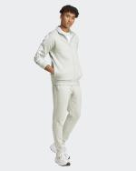  Tuta Intera Completa UOMO Adidas Basic 3-S Fleece Wonder Silver Cotone Felpato 