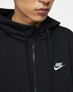 Nike Sportswear Club Hooded Full Zip COTTON Black Sweatshirt Jacket
