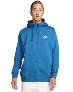 Nike Sportswear Core Club Hooded COTTON Full Zip Blue Sweatshirt Jacket