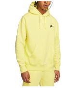 NIKE HOODIE Pullover Sportswear CLUB Sportswear Fleece WITH POCKETS Cotton Yellow