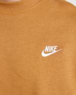 Nike Pullover Crew Club Baumwollfleece Sport-Sweatshirt ELEMENTAL GOLD WEISS