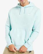 NIKE HOODIE Pullover Sportswear CLUB Sportswear Fleece WITH POCKETS Cotton BARELY GREEN,BARELY GREEN,WHITE