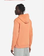 NIKE HOODIE Pullover Sportswear CLUB Sportswear Fleece WITH POCKETS Cotton Orange