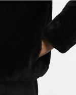  Giacca giubbino giubbotto DONNA Nike Nero SWOOSH Sherpa pelliccia 