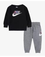 Nike NSW THRILL Crew Pants Set Kids Baby Unisex Black Grey