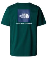 The North Face RedBox TEE Cotton Jersey Short Sleeve Crew Neck Men's Deep Nori Estate Blue