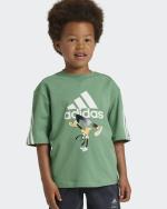 leisure T-shirt Adidas Disney Mickey Mouse Crew Cotton Junior Green