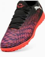 Football Boots Puma Future 8 Play TURF Trainers Black White-Glowing Red mens