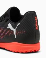 Football Boots Puma Future 8 Play TURF Trainers Black White-Glowing Red mens